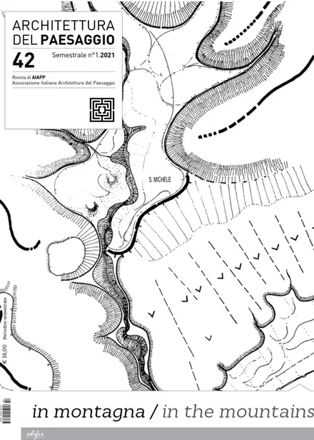 Copertina della rivista Architettura del Paesaggio n. 42, 2021