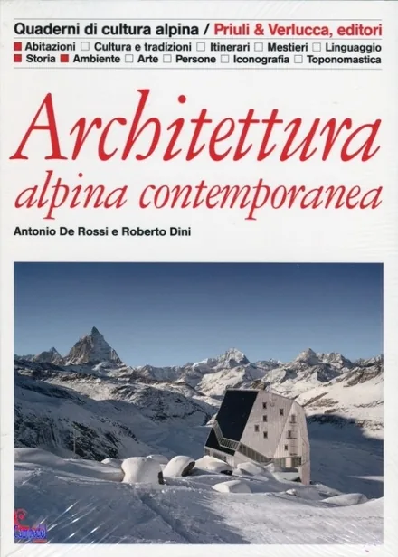 Copertina del libro Architettura alpina contemporanea, 2012